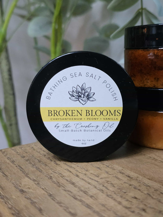 Broken Blooms   |   Bathing Sea Salt Polish (Chrysanthemum + Peony + Vanilla)