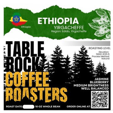 ETHIOPIA Yirgacheffe |   Light Roast Coffee 2lb Bag