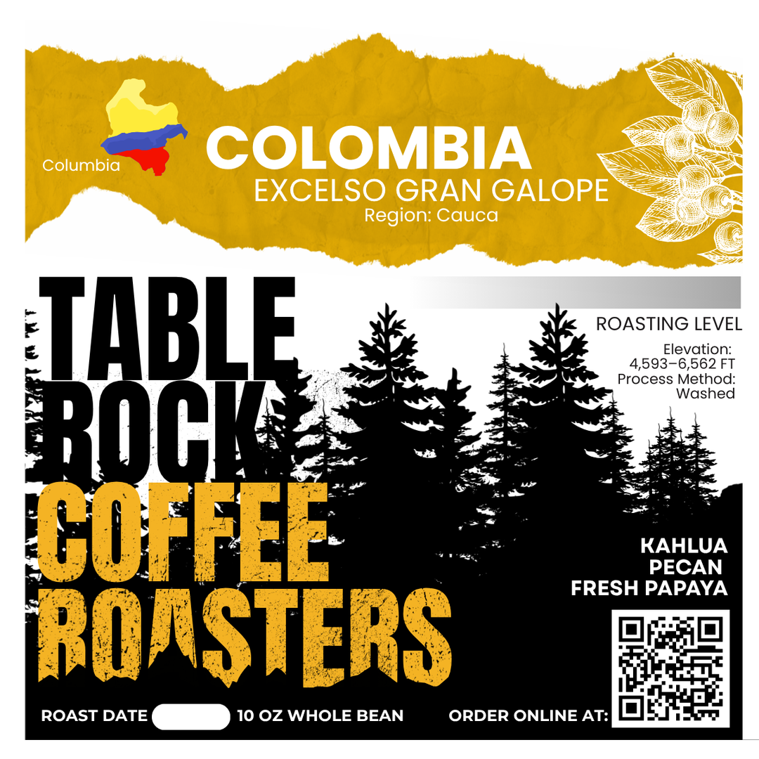 COLUMBIA Excelso Gran Galope   |   Medium Roast Coffee  10oz bag