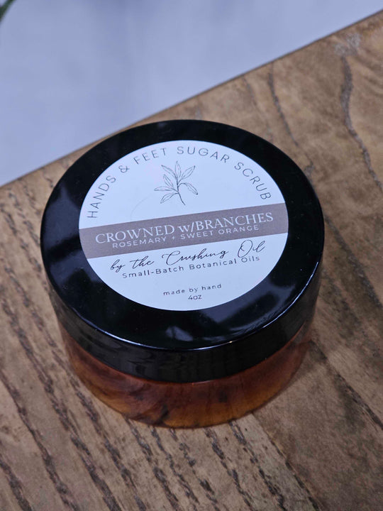 Crowned w/ Branches  |  Hands & Feet Sugar Scrub (Rosemary + Sweet Orange)