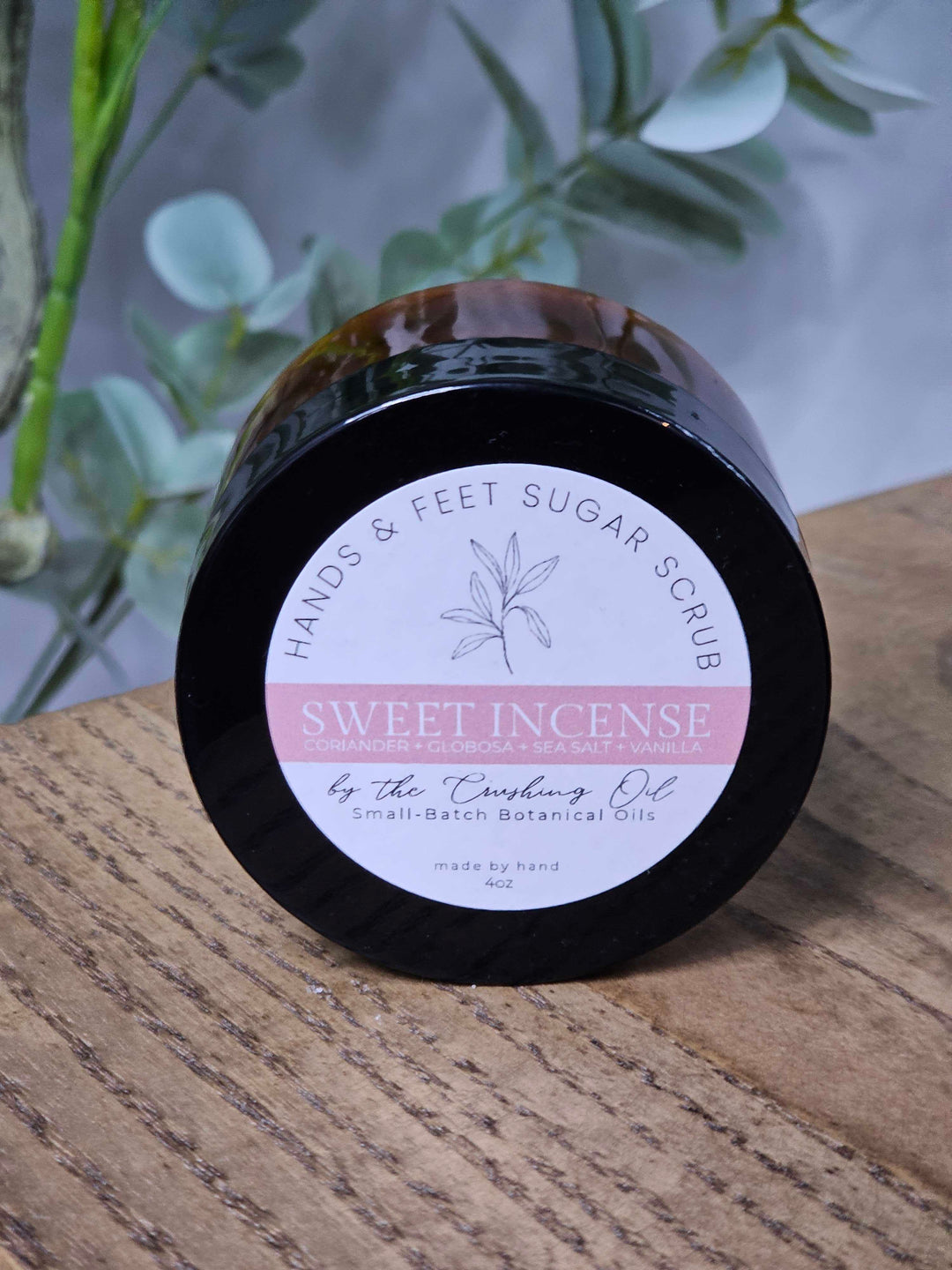 Sweet Incense  |   Hands & Feet Sugar Scrub (Coriander + Globosa + Sea Salt + Vanilla)