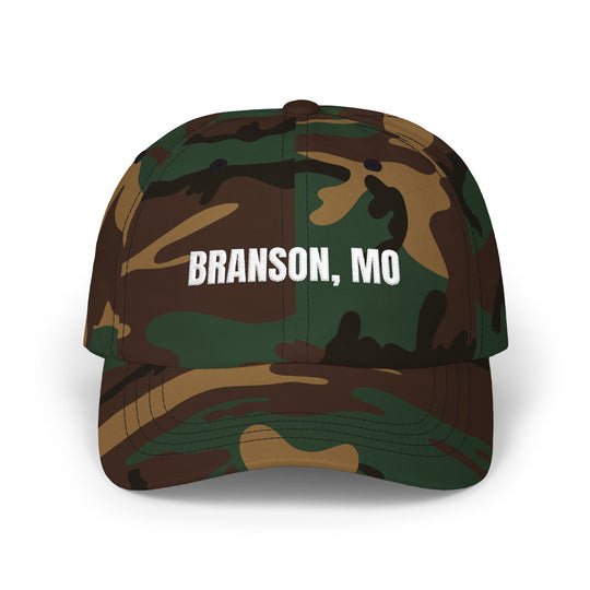 Branson, MO Camo Cap, Embroidered Classic Baseball Hat