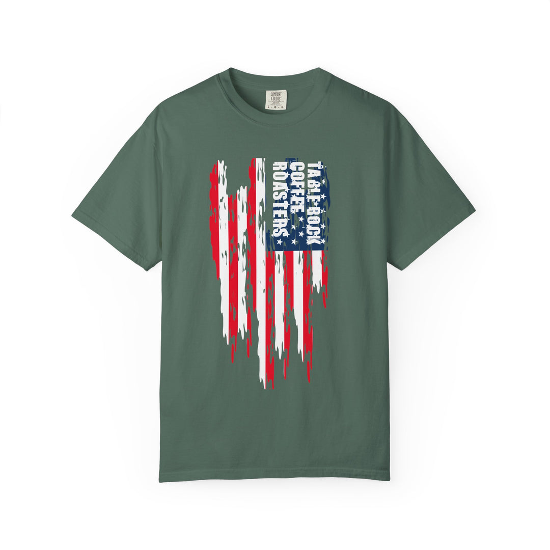 T-Shirt — Take Back Coffee Roasters American Flag Graphic