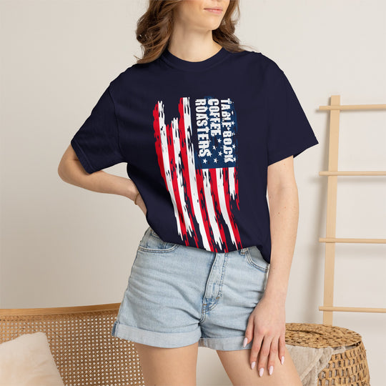 T-Shirt — Take Back Coffee Roasters American Flag Graphic