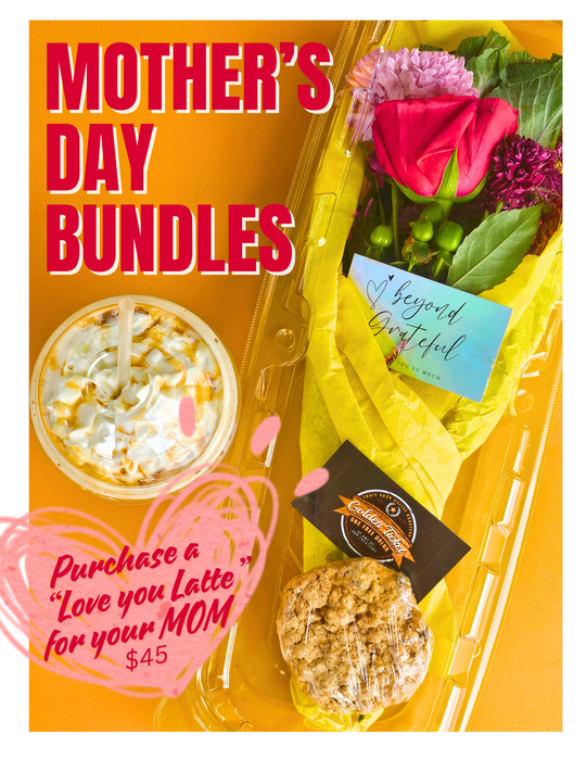 Love You Latte Bundle - Mother's Day coffee drink + bouquet (required pickup)