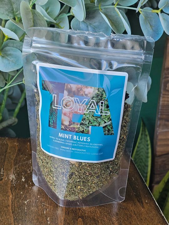 Mint Blues | Loose Leaf Tea  (Spearmint + Peppermint + Blueberry + Elderberry)