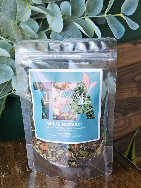 White Harvest | Loose Leaf Tea  (White Peony + Apricot + Strawberry + Hibiscus)